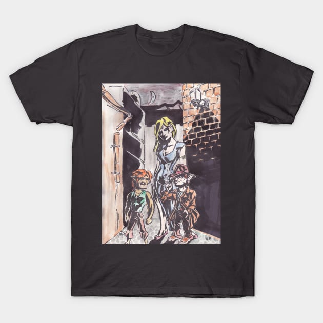 Fantasy Noir T-Shirt by L3